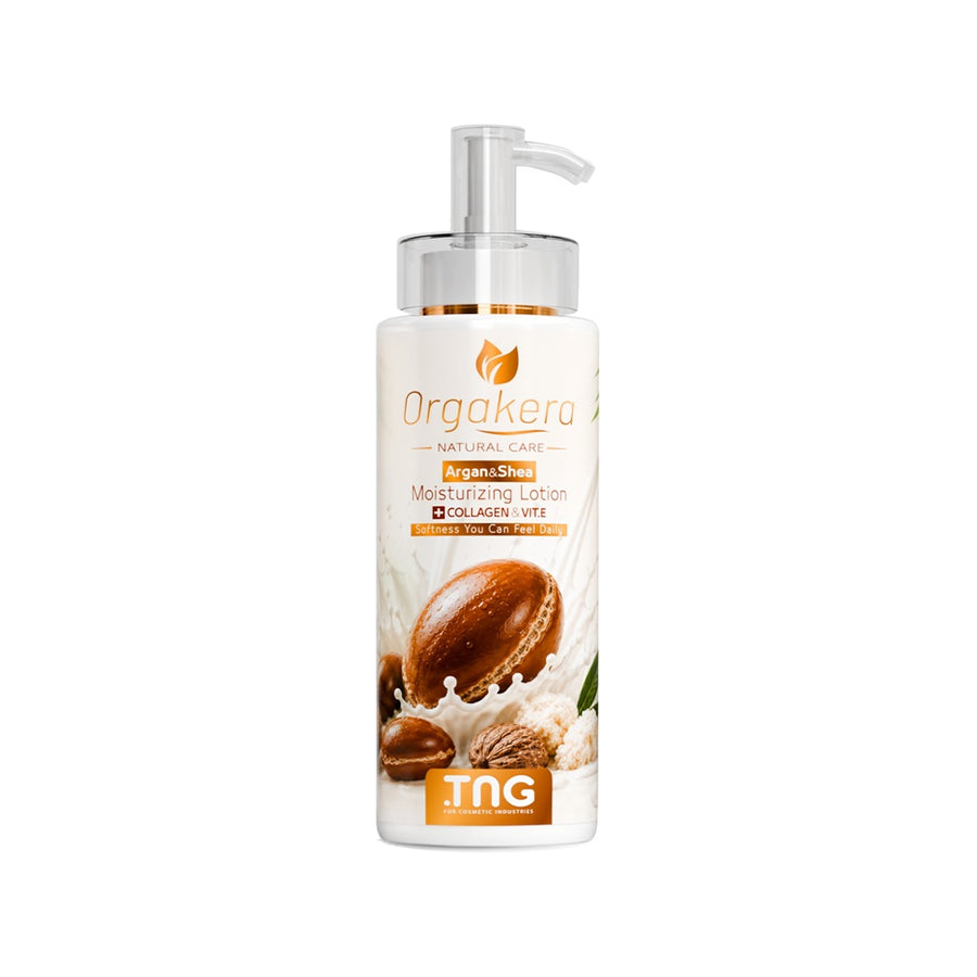 Orgakera Argan Oil & Shea Butter Cream 250ml – Deep Moisturizing & Nourishing Skin Cream