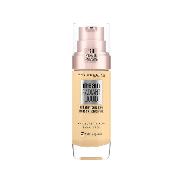 Maybelline Dream Radiant Liquid Foundation – 21 Nude, 30ml