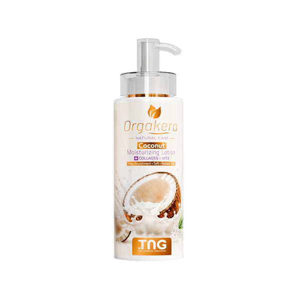 Orgakera Coconut Milk Cream 250ml – Moisturizing Skin Cream for Even-Toned & Soft Skin