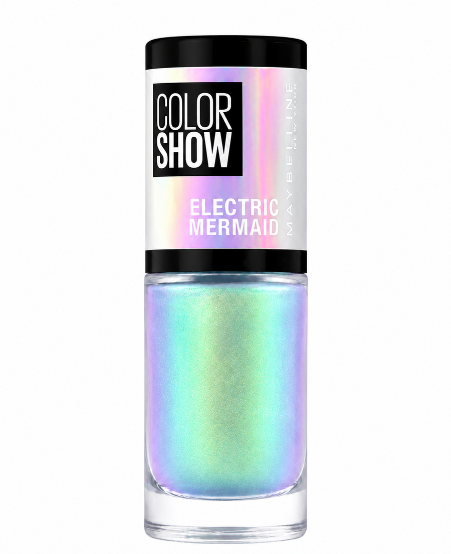 Swatch of Maybelline Color Show Nail Polish in shade 532 Enchanted Pearl showcasing its soft pearly white color, subtle shimmer, and luminous finish.