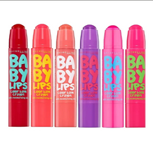 Maybelline Baby Lips Color Balm Crayon in shade 10 Sugary Orange with a moisturizing formula, vibrant orange tint, and easy-to-apply crayon design.