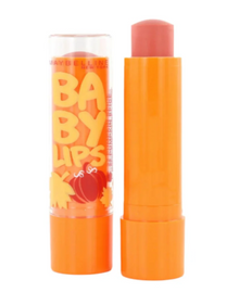 Maybelline Baby Lips Holiday Spice Lip Balm in shade 22 Pumpkin Spice with a nourishing formula, warm sheer tint, and moisturizing finish.
