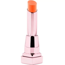 Maybelline Color Sensational Shine Compulsion Lipstick in shade 080 Arousing Orange with a vibrant orange hue and glossy, moisturizing finish in sleek lipstick packaging.