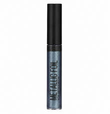 Maybelline Metallic Foil Lipstick in shade 130 Labyrinth with a rich metallic finish and bold, shimmering color in sleek lipstick packaging.