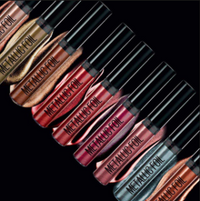 Maybelline The Gypsy Shrine Metallic Foil Lipstick in Psychic with a creamy formula, rich pigmentation, and bold metallic foil finish.