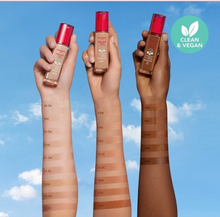 Bourjois Healthy Mix Clean Foundation in 53W Light Beige providing buildable coverage with a natural-looking finish.