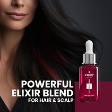 Capixy Hair Oil Elixir 30ml Length Booster+ Hair & Scalp Treatment displayed with its packaging and key product details clearly visible.