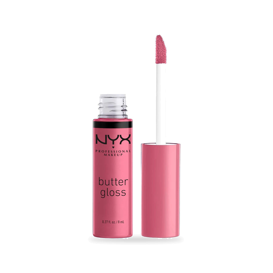 NYX Professional Makeup Butter Gloss Lip Gloss – 15 Angel Food Cake، 8 مل