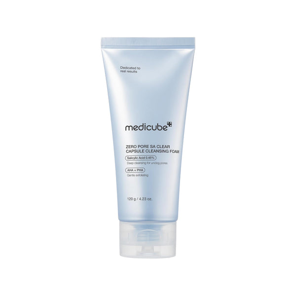 Medicube Zero Pore SA Clear Capsule Cleansing Foam 120g – Salicylic Acid Face Wash