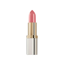 L'Oréal Color Riche Lipstick in Pink Gold with a creamy formula and a luminous pink finish.