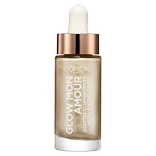 L'Oréal Glow Mon Amour Liquid Highlighting Drops in shade 01 Sparkling Love with a lightweight liquid formula and a radiant, luminous glow.