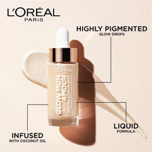 L'Oréal Glow Mon Amour Liquid Highlighting Drops shade 01 Sparkling Love delivering a natural-looking glow with a smooth, blendable liquid formula.