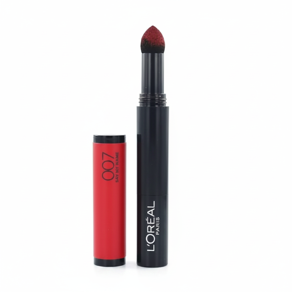 L'Oréal Matte Max Lipstick in shade 07 Say My Name with rich color and a smooth matte finish.