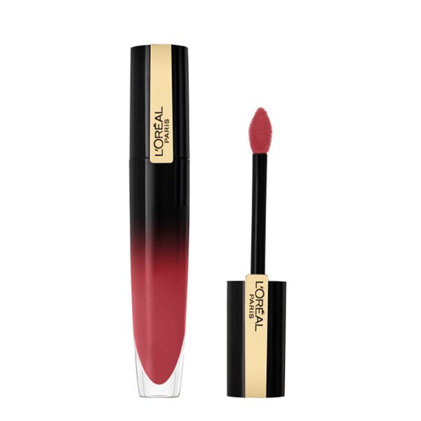 L'Oréal Paris Brilliant Signature High Shine Lip Ink in shade 302 Be Outstanding with vibrant color and a glossy finish.