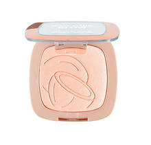 L'Oréal Paris Iconic Glow Highlighting Powder shade 01 Coconut Addict delivering a smooth, buildable glow with a lightweight powder formula.