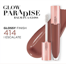 L'Oréal Paris Rouge Signature Matte Liquid Lipstick in shade 414 I Escalate shown with the applicator removed, highlighting its precision doe-foot applicator and lightweight liquid formula.
