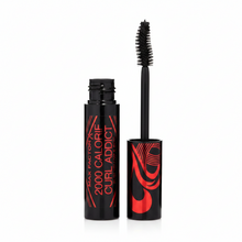 Max Factor 2000 Calorie Curl Addict Mascara in Black featuring a curling mascara with a precision brush designed to coat, lift, and define lashes.