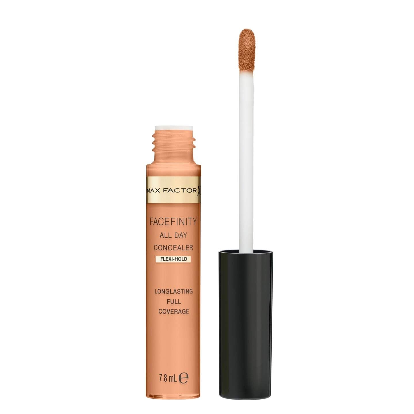 Max Factor Facefinity All Day Flawless Concealer in shade 080 with lightweight, full coverage and a natural matte finish.