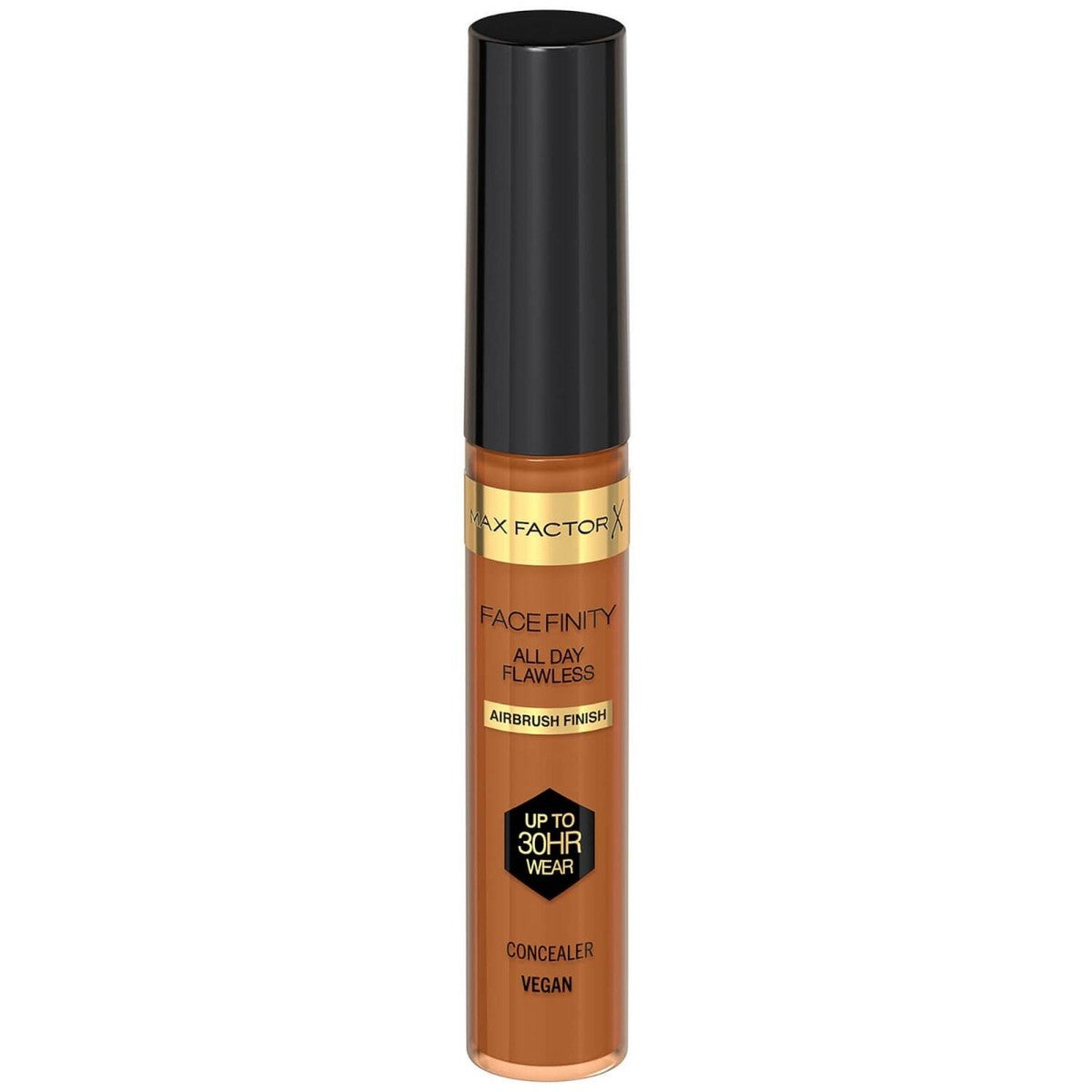 Max Factor Facefinity All Day Flawless Concealer in shade 090 with lightweight, full coverage and a natural matte finish.