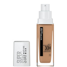 Maybelline SuperStay 30HR Foundation 36 Warm Sun featuring a lightweight formula with up to 30-hour wear