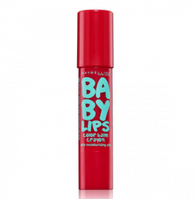 Maybelline Baby Lips Color Balm Crayon in Candy Red with a moisturizing formula and vibrant red tint.