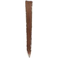 Close-up of Maybelline Brow Satin Smoothing Duo Brow Pencil and Filling Powder in shade Mahogany Red showcasing the precision pencil tip and sponge powder applicator.