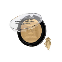 Maybelline Chrome Extreme Intense Metallic Highlighter shade 500 Sparkling Citrine delivering a radiant metallic finish with a smooth, blendable powder formula.