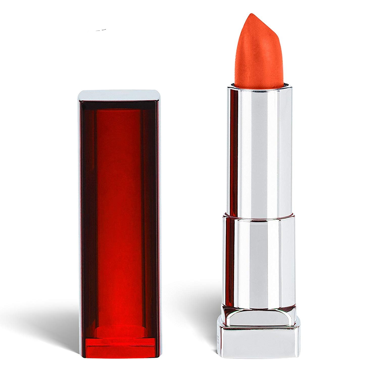 Maybelline Color Sensational Cream Lipstick in shade 366 Sunset Spark with rich warm color and a creamy satin finish.