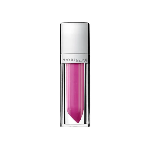 Maybelline Color Sensational Elixir Lip Gloss in shade 135 Raspberry Rhapsody with a hydrating formula and a high-shine, non-sticky finish.