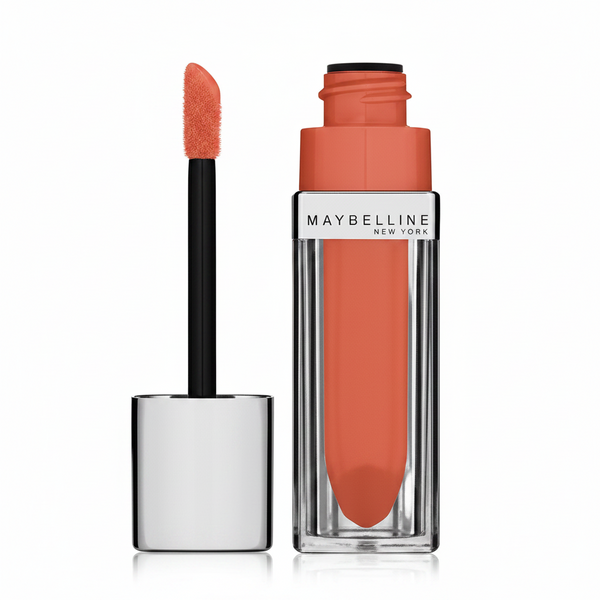 Maybelline Color Sensational Elixir Lip Gloss in shade 500 Mandarine Rupture with a hydrating formula and a high-shine, non-sticky finish.