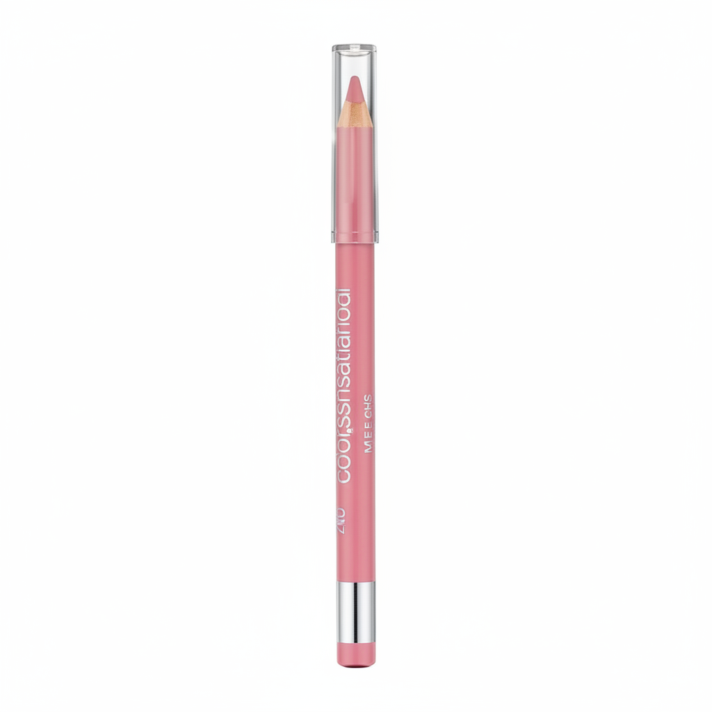 Maybelline Color Sensational Lip Liner in shade 132 Sweet Pink displayed as a lip pencil, featuring a richly pigmented formula for precise lip definition.