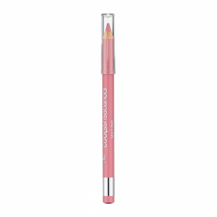 Maybelline Color Sensational Lip Liner in shade 132 Sweet Pink displayed as a lip pencil, featuring a richly pigmented formula for precise lip definition.