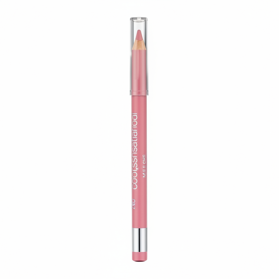 Maybelline Color Sensational Lip Liner in shade 132 Sweet Pink displayed as a lip pencil, featuring a richly pigmented formula for precise lip definition.