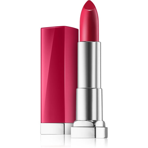Maybelline Color Sensational Lipstick in shade 379 Fuchsia for Me displayed in its lipstick bullet, featuring a rich creamy formula with vibrant color payoff.