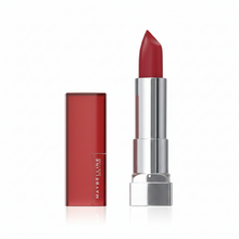 Maybelline Color Sensational Lipstick in shade 968 Rich Ruby with bold ruby red color and a creamy finish.