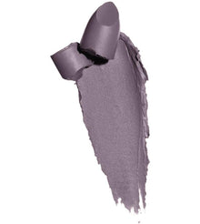 Open Maybelline Color Sensational Powder Matte Ultra Mat Lipstick in 25 Chilling Grey highlighting the unique grey lipstick shade, soft matte texture, and sleek packaging.