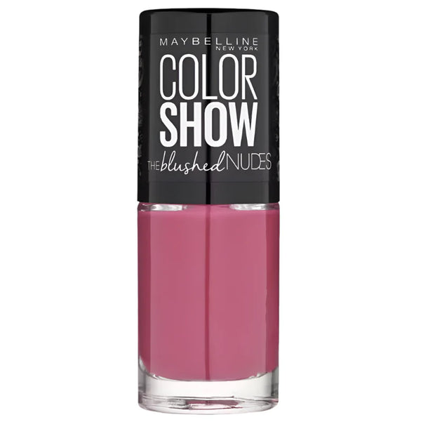 Maybelline Color Show Blushed Nudes Nail Polish in shade 449 Crimson Flush with a smooth formula and a glossy, long-lasting finish.