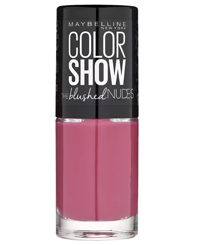 Maybelline Color Show Blushed Nudes Nail Polish in shade 449 Crimson Flush with a smooth formula and a glossy, long-lasting finish.