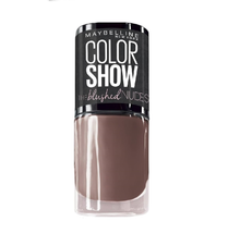 Maybelline Color Show Blushed Nudes Nail Polish shade 448 Modern Mauve delivering a sophisticated mauve color with a high-shine, chip-resistant finish.