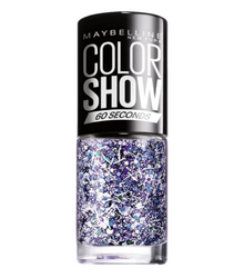 Maybelline Color Show Nail Polish in shade 02 White Splatter with a smooth formula and a unique speckled finish for creative nail looks.