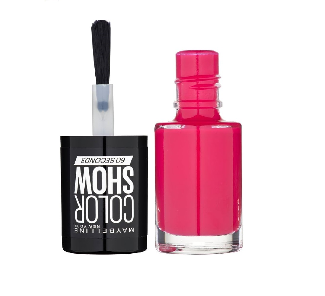 Maybelline Color Show Nail Polish in shade 333 Park Avenue Pink with a smooth formula and a glossy, long-lasting finish.