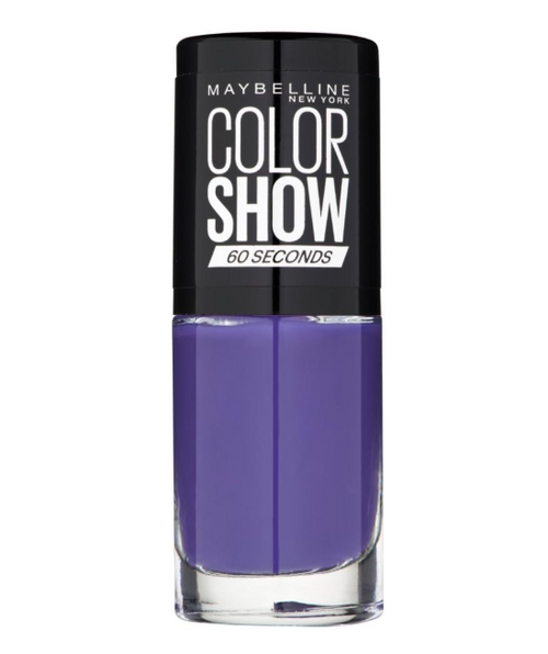 Maybelline Color Show Nail Polish in shade 336 Violet Vogue with a smooth formula and a glossy, long-lasting finish.