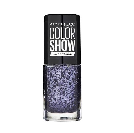 Maybelline Color Show Nail Polish in shade 337 Black Magic with a smooth formula and a glossy, long-lasting finish.