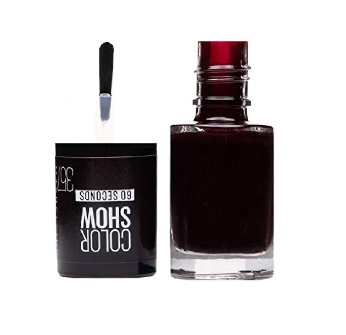 Maybelline Color Show Nail Polish in shade 357 Burgundy Kiss with a smooth formula and a glossy, long-lasting finish.