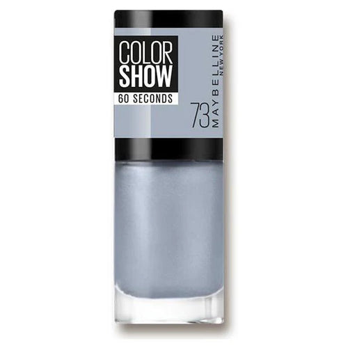 Maybelline Color Show Nail Polish in shade 73 City Smoke with a smooth formula and a glossy, long-lasting finish.