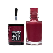 Maybelline Color Show Nail Polish shade 20 Blush Berry delivering rich berry color with a high-shine, chip-resistant finish.