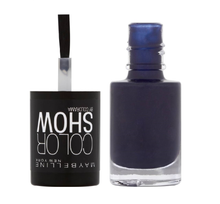 Maybelline Color Show Nail Polish shade 103 Marinho delivering deep navy blue color with a high-shine, chip-resistant finish.