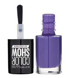 Maybelline Color Show Nail Polish shade 336 Violet Vogue delivering rich violet color with a high-shine, chip-resistant finish.