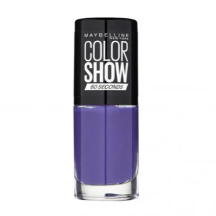 Maybelline Color Show Nail Polish in shade Violet Vogue with a smooth formula and a glossy, long-lasting finish.