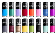 Maybelline Color Show Nail Polish shade 107 Watery Waste delivering vibrant blue color with a high-shine, chip-resistant finish.